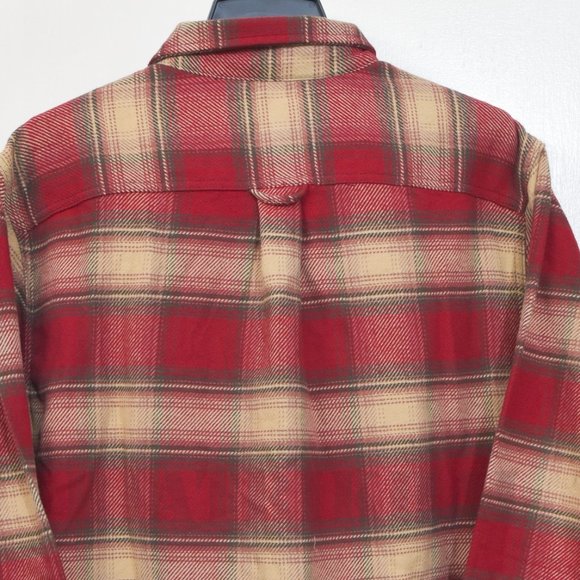 RED NWT Men’s Flannel Shirt Orvis - Picture 9 of 10